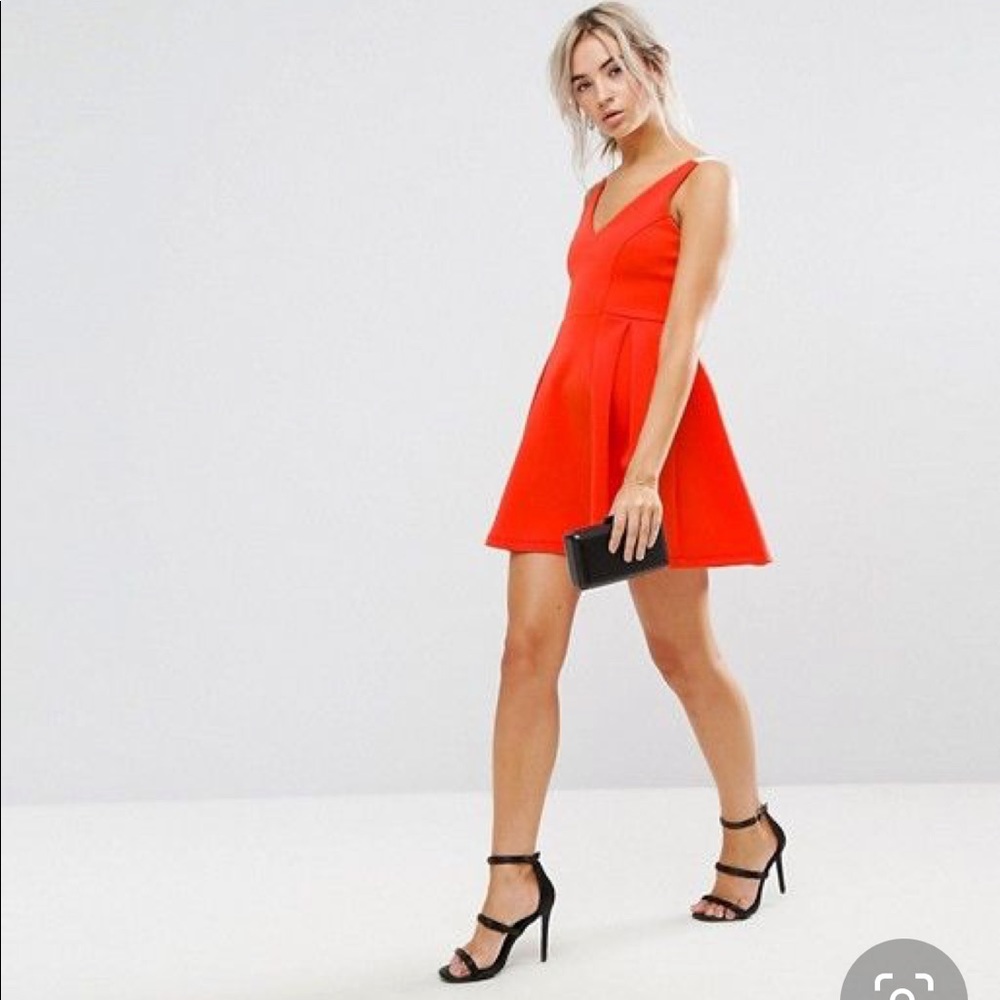 Petite ASOS red dress, NWT